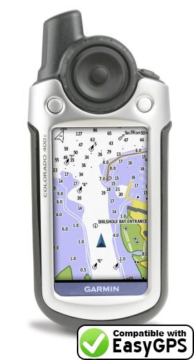 EasyGPS supports the Garmin Colorado 400c