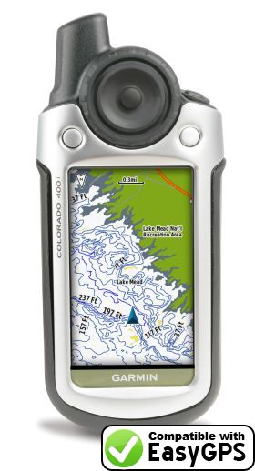 EasyGPS supports the Garmin Colorado 400i