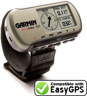EasyGPS supports the Garmin Foretrex 101