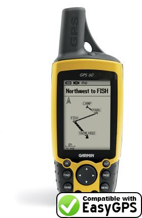 EasyGPS supports the Garmin GPS 60 EasyGPS supports the Garmin GPS 60