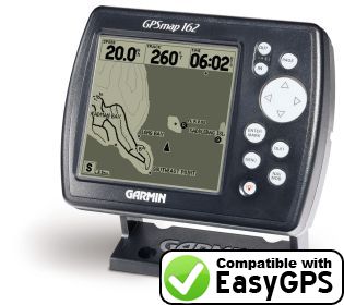 EasyGPS supports the Garmin GPSMAP 162