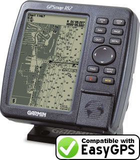 EasyGPS supports the Garmin GPSMAP 182