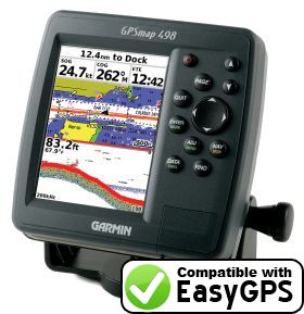 EasyGPS supports the Garmin GPSMAP 498 Sounder