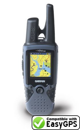 EasyGPS supports the Garmin Rino 520