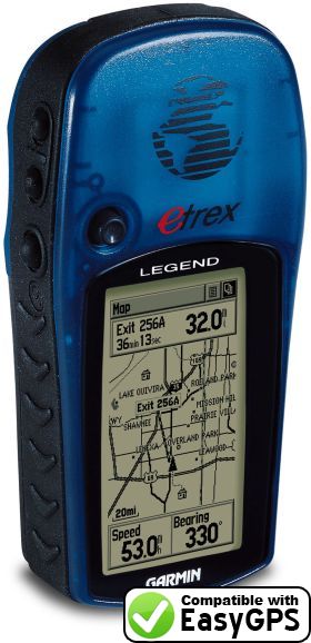EasyGPS supports the Garmin eTrex Legend