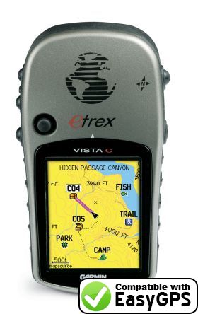 EasyGPS supports the Garmin eTrex Vista C