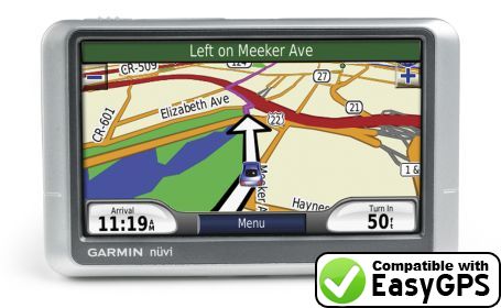 EasyGPS supports the Garmin nüvi 205W
