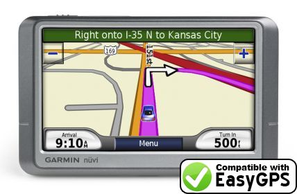 EasyGPS supports the Garmin nüvi 250W EasyGPS supports the Garmin nüvi 250W