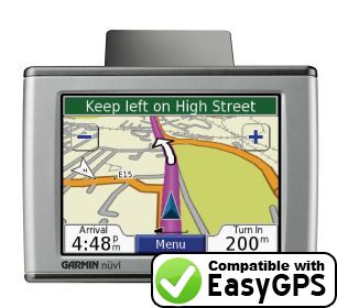 EasyGPS supports the Garmin nüvi 350