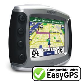 EasyGPS supports the Garmin zumo 550 EasyGPS supports the Garmin zumo 550
