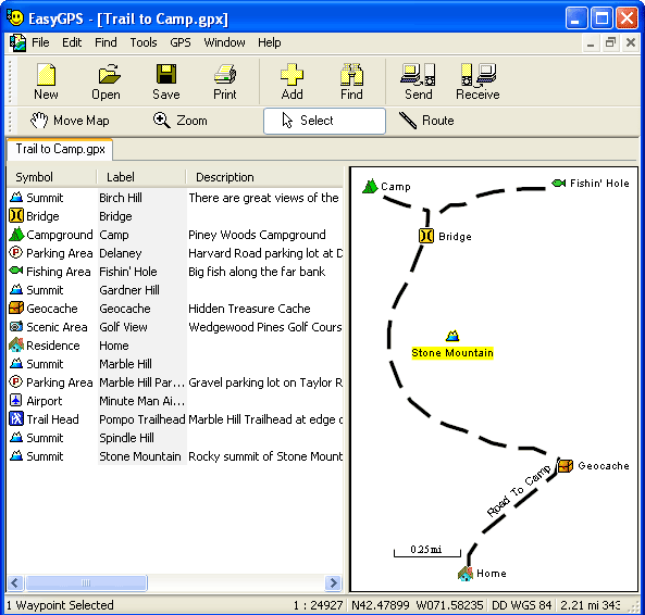 EasyGPS screenshot EasyGPS screenshot