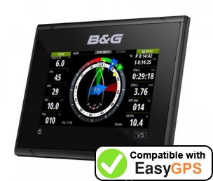 Download your B&G Vulcan 5 waypoints and tracklogs for free with EasyGPS