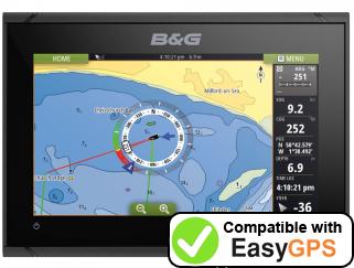 Download your B&G Vulcan 9 waypoints and tracklogs for free with EasyGPS