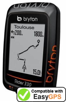 Download your Bryton Rider 330 waypoints and tracklogs for free with EasyGPS