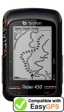 Download your Bryton Rider 450 waypoints and tracklogs for free with EasyGPS