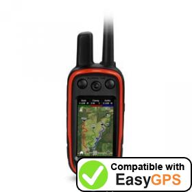 Download your Garmin Alpha 100 waypoints and tracklogs for free with EasyGPS