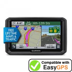 Download your Garmin dēzl 570LMT waypoints and tracklogs for free with EasyGPS