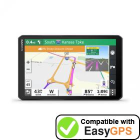 Download your Garmin dēzl LGV800 waypoints and tracklogs for free with EasyGPS