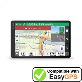 Download your Garmin dēzl OTR1000 waypoints and tracklogs for free with EasyGPS