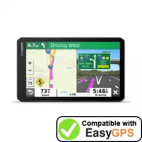 Download your Garmin dēzl OTR700 waypoints and tracklogs for free with EasyGPS