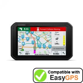 Download your Garmin dēzlCam 785 LMT-S waypoints and tracklogs for free with EasyGPS