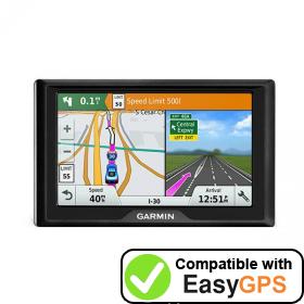 Download your Garmin Drive 5 waypoints and tracklogs for free with EasyGPS