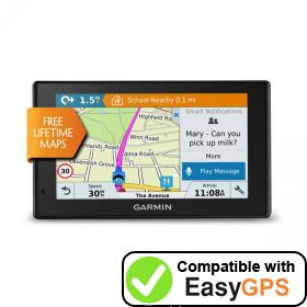 Download your Garmin DriveSmart 50LM waypoints and tracklogs for free with EasyGPS
