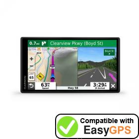 Download your Garmin DriveSmart 55 EX waypoints and tracklogs for free with EasyGPS