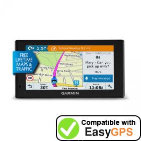 Download your Garmin DriveSmart 60LMT-D waypoints and tracklogs for free with EasyGPS