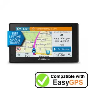 Download your Garmin DriveSmart 70LMT-D waypoints and tracklogs for free with EasyGPS