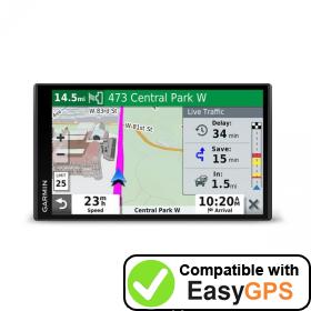 Download your Garmin DriveSmart 71 EX waypoints and tracklogs for free with EasyGPS