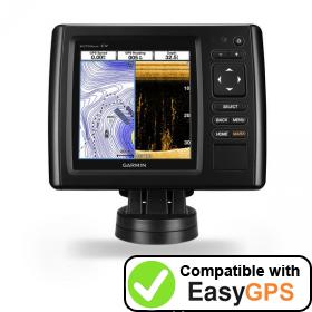 Download your Garmin echoMAP CHIRP 53cv waypoints and tracklogs for free with EasyGPS