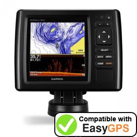 Download your Garmin echoMAP CHIRP 55dv waypoints and tracklogs for free with EasyGPS