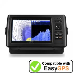 Download your Garmin echoMAP CHIRP 72cv waypoints and tracklogs for free with EasyGPS