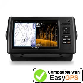 Download your Garmin echoMAP CHIRP 73dv waypoints and tracklogs for free with EasyGPS