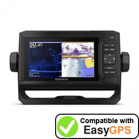 Download your Garmin ECHOMAP Plus 63cv waypoints and tracklogs for free with EasyGPS