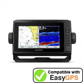 Download your Garmin ECHOMAP Plus 72cv waypoints and tracklogs for free with EasyGPS