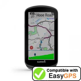 Download your Garmin Edge 1030 Plus waypoints and tracklogs for free with EasyGPS