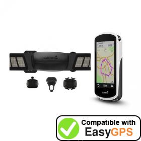 Download your Garmin Edge 1030 waypoints and tracklogs for free with EasyGPS