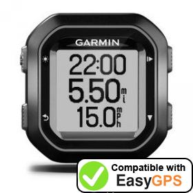 Download your Garmin Edge 20 waypoints and tracklogs for free with EasyGPS