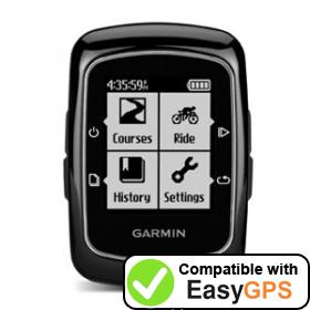 Download your Garmin Edge 200 waypoints and tracklogs for free with EasyGPS