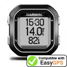 Download your Garmin Edge 25 waypoints and tracklogs for free with EasyGPS