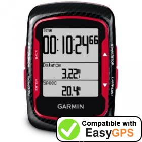 Download your Garmin Edge 500 waypoints and tracklogs for free with EasyGPS