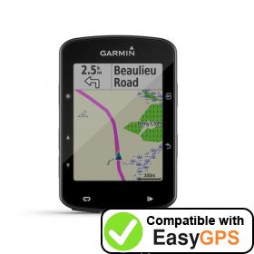 Download your Garmin Edge 520 Plus waypoints and tracklogs for free with EasyGPS