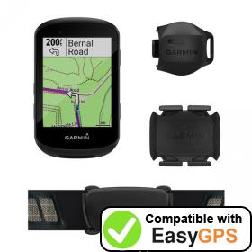 Download your Garmin Edge 530 waypoints and tracklogs for free with EasyGPS