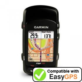 Download your Garmin Edge 705 waypoints and tracklogs for free with EasyGPS