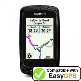 Download your Garmin Edge 810 waypoints and tracklogs for free with EasyGPS