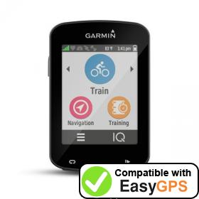 Download your Garmin Edge 820 waypoints and tracklogs for free with EasyGPS