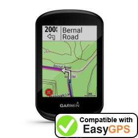 Download your Garmin Edge 830 waypoints and tracklogs for free with EasyGPS