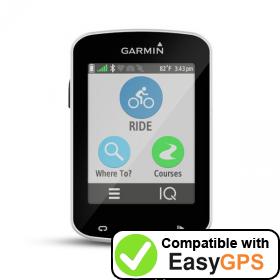 Download your Garmin Edge Explore 820 waypoints and tracklogs for free with EasyGPS